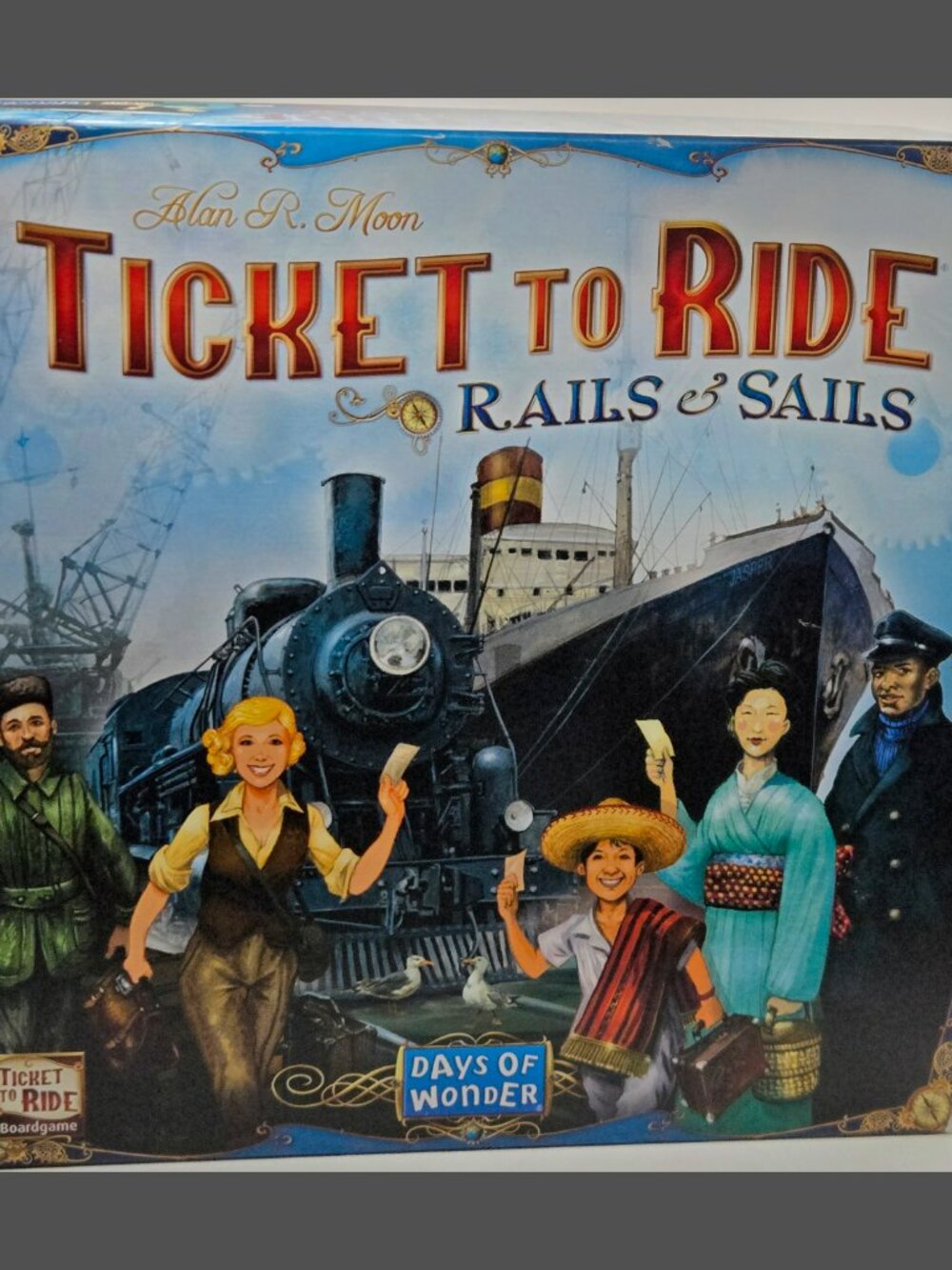 Ticket To Ride Board Game Board, Box, Instructions and Insert